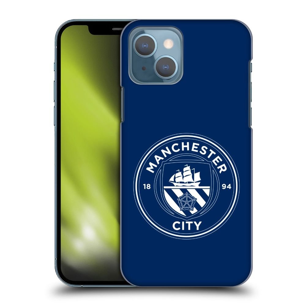 MANCHESTER CITY FC マンチェスターシティFC - Obsidian White Outline ハード case / Apple iPhoneケース - PGS